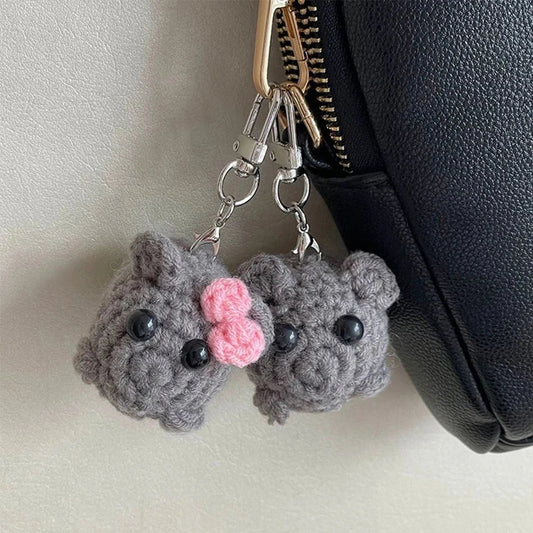 Sad Hamster Violin Song Plush Keychain